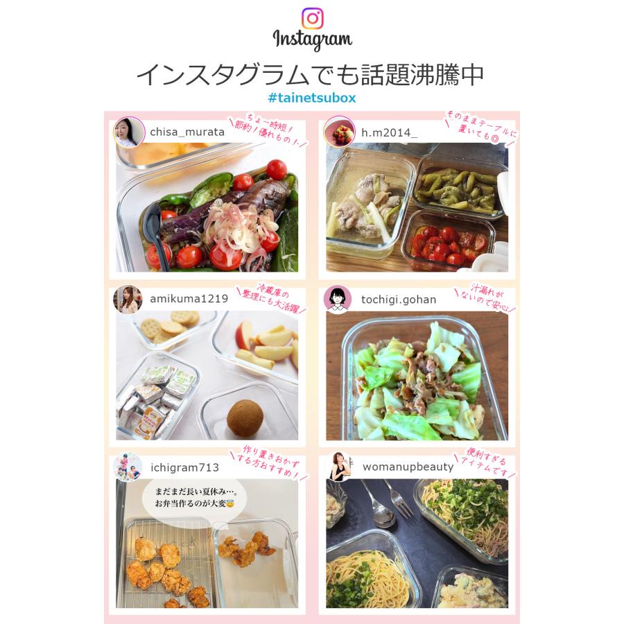 耐熱ガラス 耐熱容器 フタをしたまま電子レンジ対応 オーブン 蓋付き 密閉 日本国内で試験クリア済み タイボ Mサイズ 2個セット |  | 04