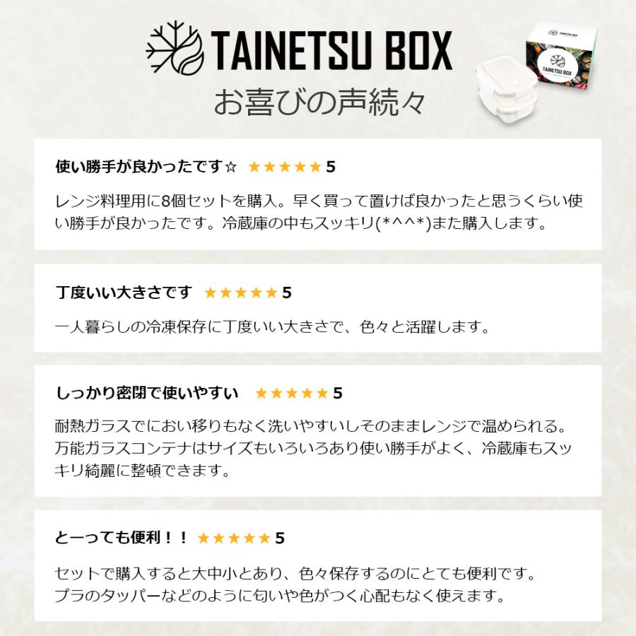 【バズるの泉 クックパッドplus掲載】 耐熱ガラス容器 耐熱容器 フタをしたまま電子レンジ対応 オーブン 蓋付き 密閉 日本での検査クリア タイボ 8個セット |  | 13