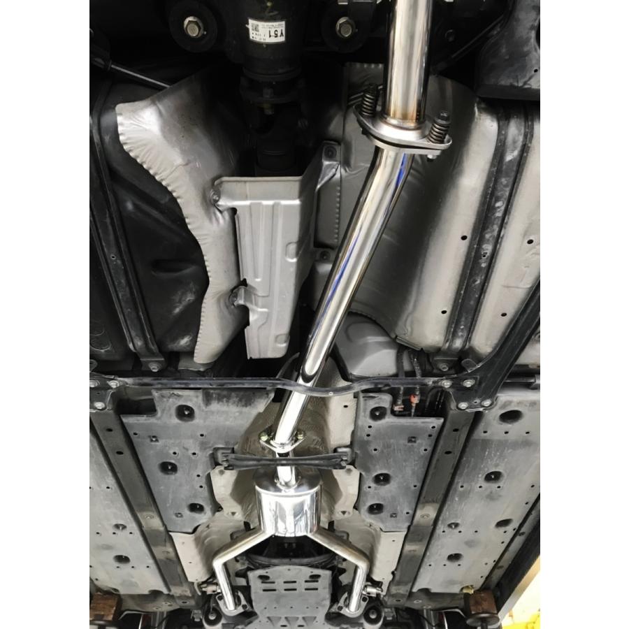 200系クラウン中間マフラーストレートチタン製