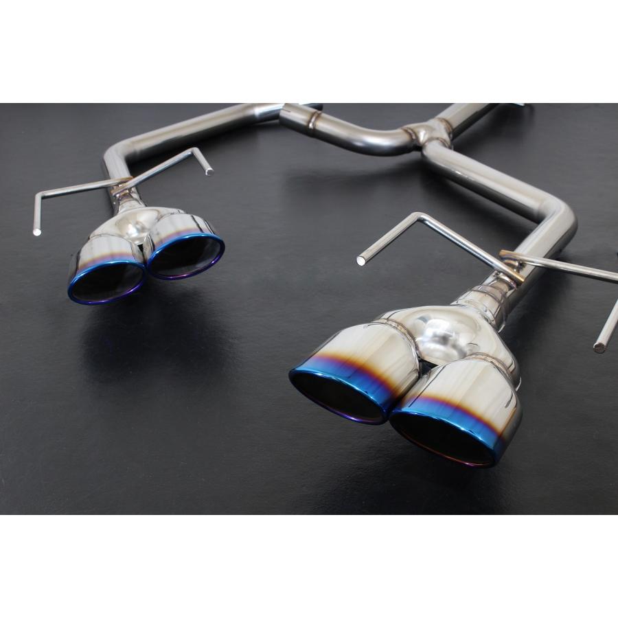 スリーキャッツ MZRA90W 90ノア チタン風クーヴェ 4本出し ストレート