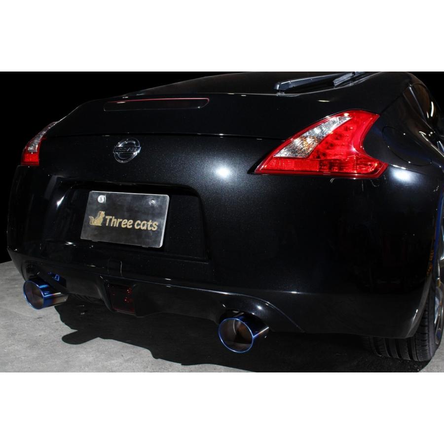 スリーキャッツ Z34 フェアレディZ 純チタン 115Φ 直管 スリーキャッツ Z34 フェアレディZ 純チタン 115Φ 直管