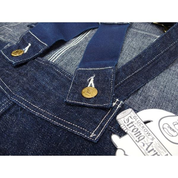 John Gluckow(ジョン グラッコー)by WAREHOUSE [JG-41 Strongarm Reinforced Overalls/Indigo Denim]の画像