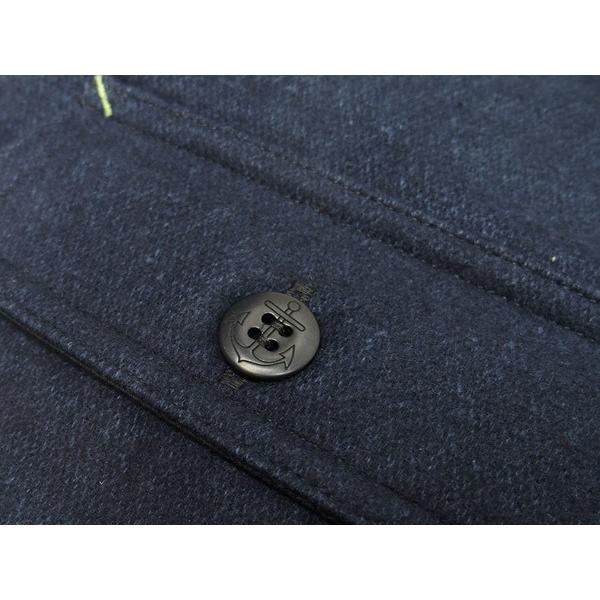 John Gluckow(ジョン グラッコー)by WAREHOUSE [Lot.JG-39 C.P.O.Half-Zip Shirt/Navy]の画像