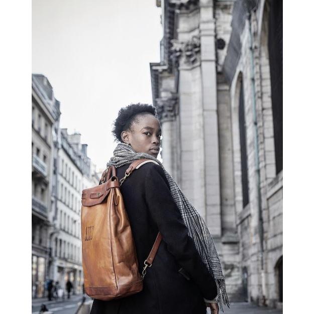 Vasco(ヴァスコ)[Lot.VS-206L LEATHER VOYOGE 2WAY RUCKSACK/Mastard Camel]の画像