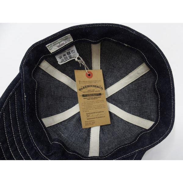 WAREHOUSE Lot 5242インディゴデニムキャップ WAREHOUSE（ウエアハウス） Lot 5242 DENIM CAP インディゴ デニム
