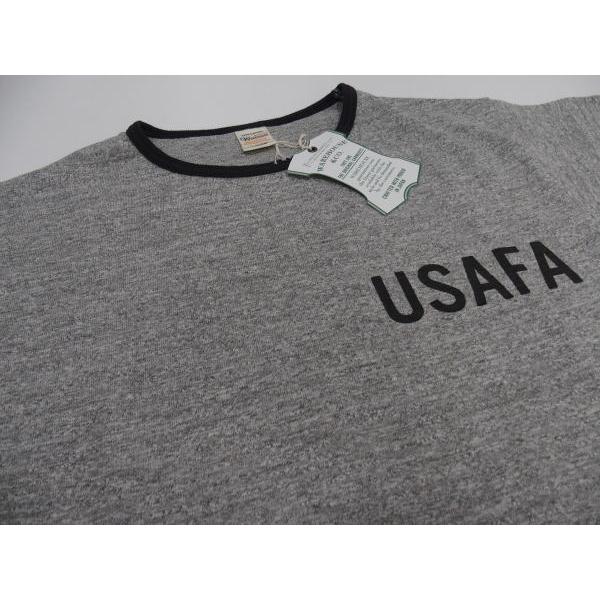 WAREHOUSE(ウエアハウス)[Lot.4059 Ringer Tee/USAFA-Heather Gray×Smicro]｜threeeight｜03