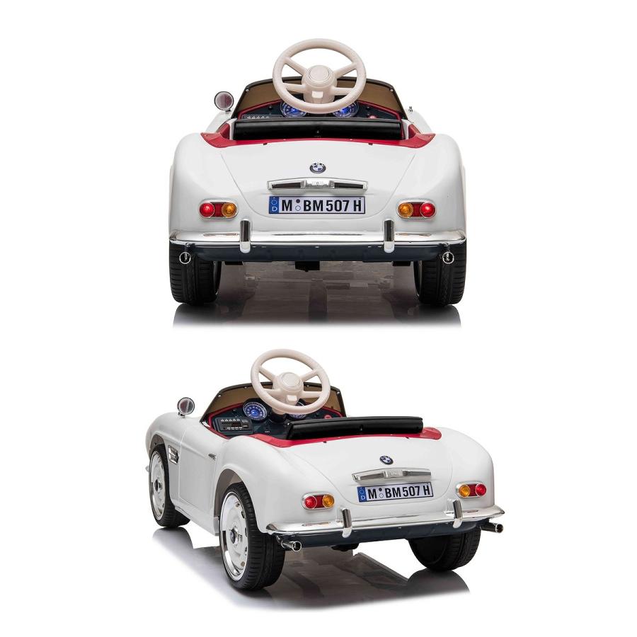 BMW クラシックカー電動乗用ラジコンカー ホワイト