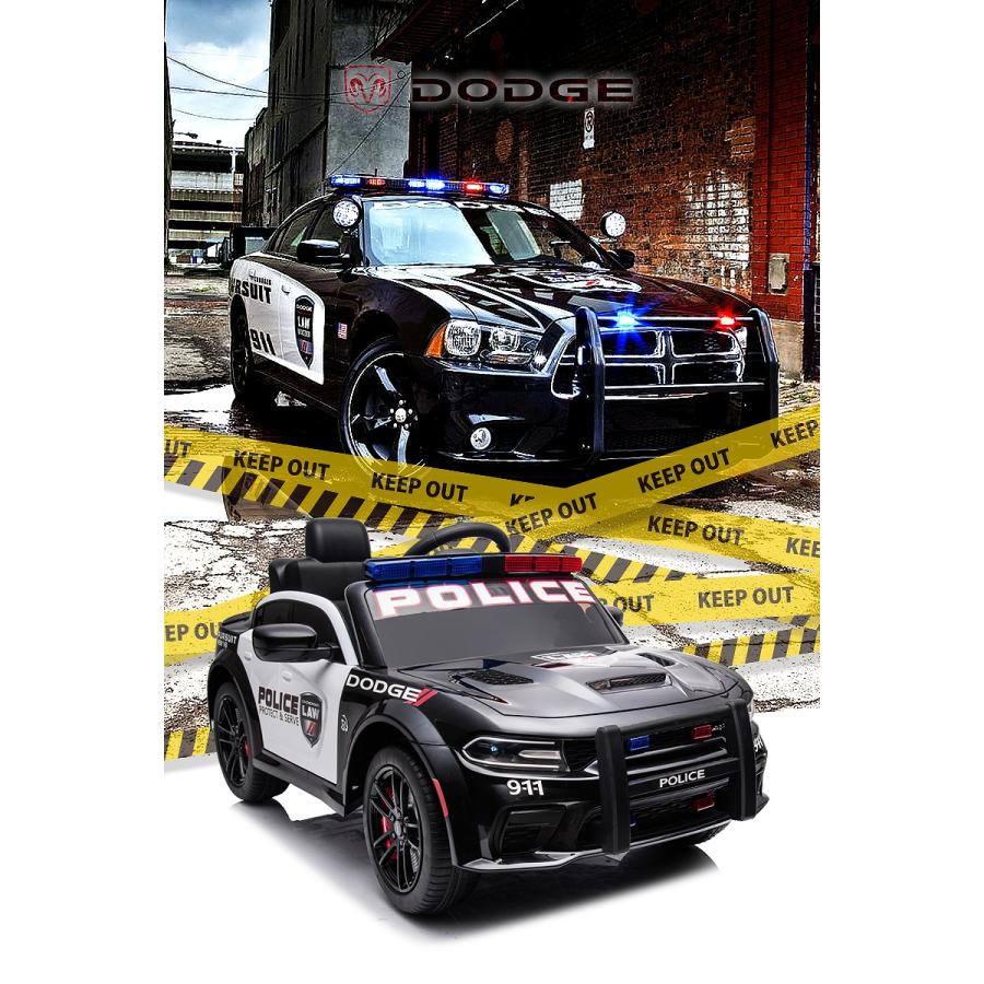 乗用玩具 乗用ラジコン はたらく車 DODGE PATROL CAR ダッジ チャージャー パトカー パトロールカー 電動ラジコンカー電動乗用玩具 乗用ラジコンカー｜threestone｜04