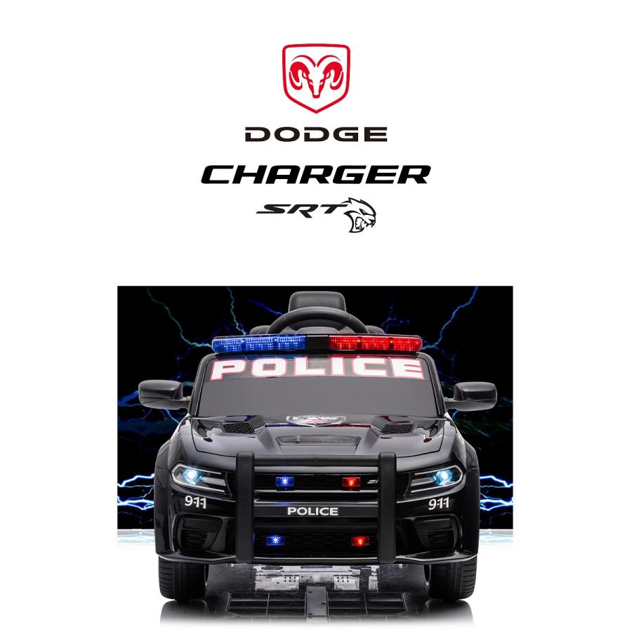 乗用玩具 乗用ラジコン はたらく車 DODGE PATROL CAR ダッジ チャージャー パトカー パトロールカー 電動ラジコンカー電動乗用玩具 乗用ラジコンカー｜threestone｜06