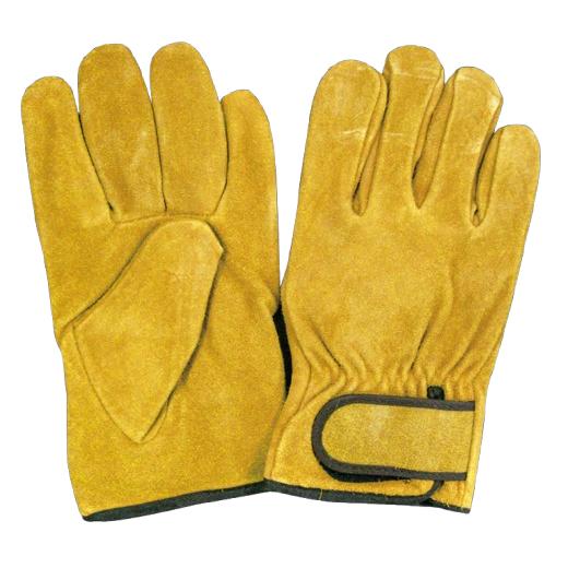 D-1556 防寒作業手袋 HOT ZONE 牛床皮 裏起毛 富士グローブ : スリー