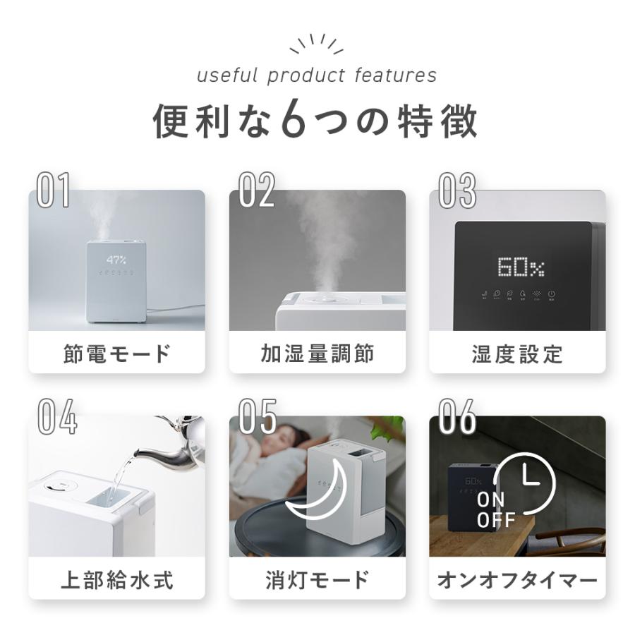 美品　THREEUP　ハイブリッド加湿器　加湿器　1回使用 THREEUP 加湿器 ハイブリッド式 加熱 超音波 節電 加湿機 大容量