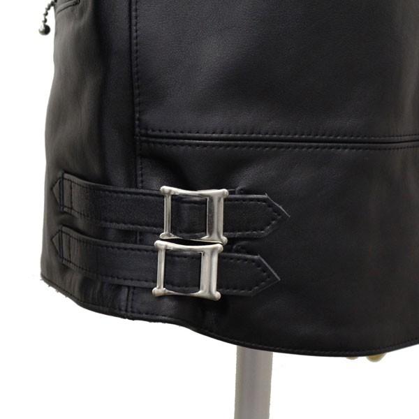 666 666 LJM-1TFBS TIGHT FIT BACKSIDE U.K.SIDE BELT LEATHER JACKET