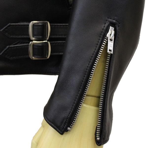 666 LJM-12TF TIGHT FIT 70'S PUNK STYLE LEATHER JACKET (タイトフィット パンクスタイル レザージャケット) 日本製 BLACKの画像