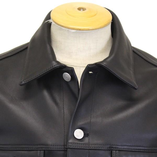 666 LEATHER WEAR LJM-19 シープスキン レザージーンジャケット 日本製 BLACKの画像