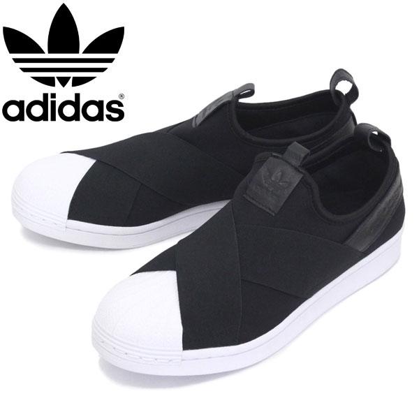 adidas (アディダス) FW7051 SST SLIP-ON スリッポン スニーカー コアブラック/コアブラック/コアブラック AD045｜threewoodjapan