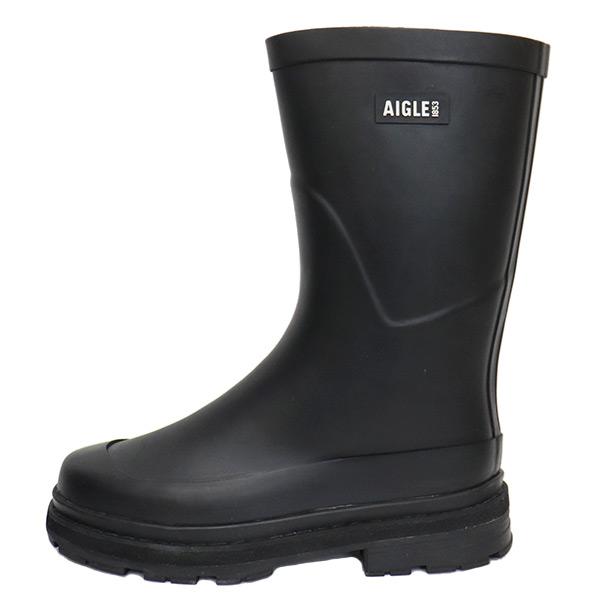 AIGLE (エーグル) ZZFNA07 MID RAIN ミッドレイン レディース ラバーブーツ 005 NOIR A AGL040｜threewoodjapan｜03