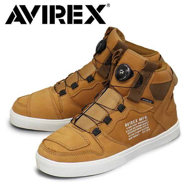 AVIREX (アヴィレックス) AV2278 DICTATOR ディクティター バイカーシューズ GOLD NUBUCK｜threewoodjapan