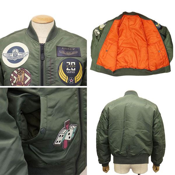 AVIREX (アヴィレックス) 2952014 MA-1 TOP GUN トップガン フライトジャケット 全2色｜threewoodjapan｜06