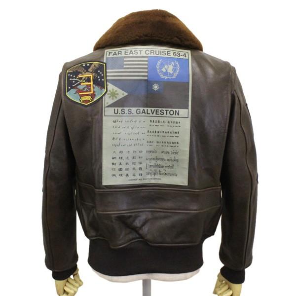 AVIREX (アヴィレックス) 6181013 G-1 TOP GUN JACKET トップガン レザージャケット 055 BROWNの画像