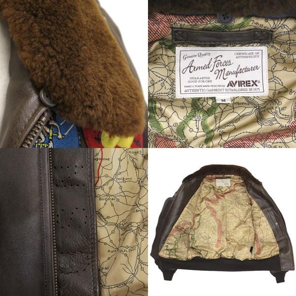 AVIREX (アヴィレックス) 6181013 G-1 TOP GUN JACKET トップガン レザージャケット 055 BROWNの画像