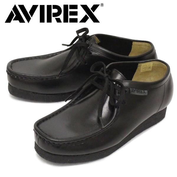 AVIREX (アヴィレックス) AV6510 MADISON 2ホール マディソン  レザーブーツ BLACK