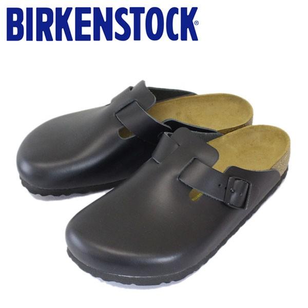 【代引き不可】 送料無料 新品 BIRKENSTOCK ビルケンシュトック BOSTON ボストン スムースレザー サンダル レギュラー 幅広 BLACK ブラック BI041 italytravelpapers.com italytravelpapers.com