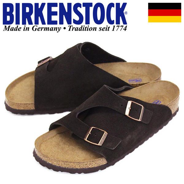 BIRKENSTOCK (ビルケンシュトック) 1009530 ZURICH チューリッヒ スウェードレザー サンダル レギュラー幅 MOCHA BI163｜threewoodjapan