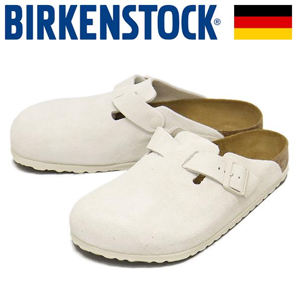 BIRKENSTOCK (ビルケンシュトック) 1024731 BOSTON ボストン スエードレザーサンダル ANTIQUE WHITE レギュラー幅 BI348