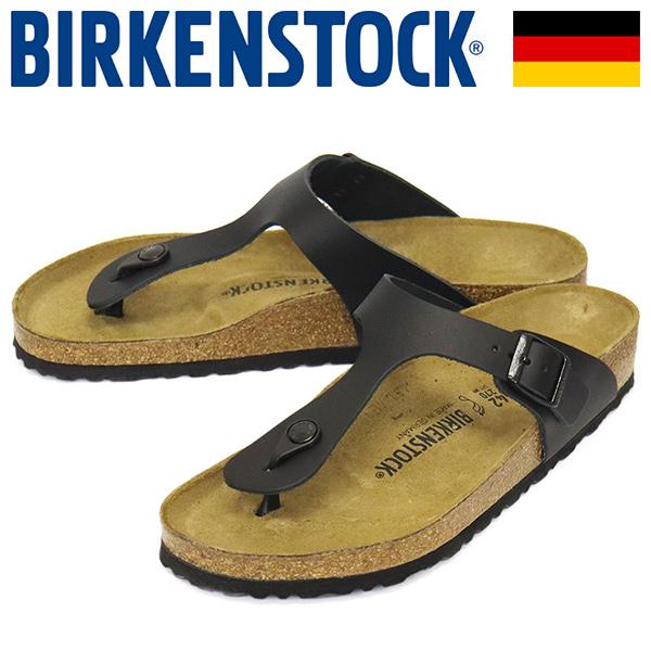 BIRKENSTOCK (ビルケンシュトック) 1029231 GIZEH ギゼ ナチュラルレザーサンダル BLACK レギュラー幅 BI402