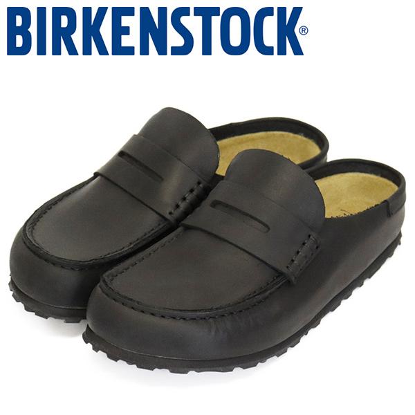 BIRKENSTOCK (ビルケンシュトック) 1029694 NAPLES WRAPPED ネープルズ ラップ オイルドレザーサンダル BLACK ナロー BI468