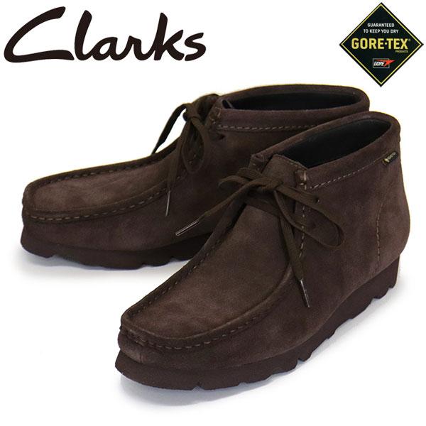 Clarks（クラークス） 26183075 Wallabee GTX ワラビー ゴアテックス メンズ ブーツ Dark Brown ...