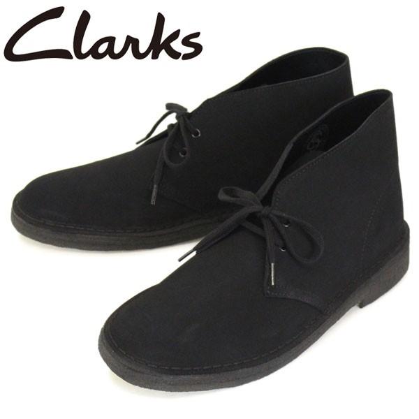Clarks (クラークス) 26138227 Desert Boot デザートブーツ メンズブーツ Black Suede CL007｜threewoodjapan