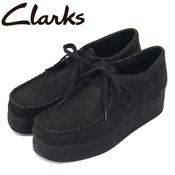 Clarks (クラークス) 26148632 Wallacraft Lo ワラクラフト ロー レディースシューズ Black Nubuck CL052｜threewoodjapan