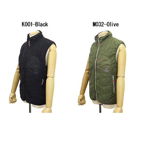 CHUMS Booby Stitch Fleece Vest XL オリーブ Booby Stitch Fleece