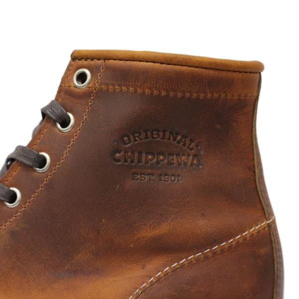 CHIPPEWA (チペワ) 1901M17 6inch SPORT BOOTS 6インチ プレーントゥ スポーツブーツ TAN｜threewoodjapan｜04