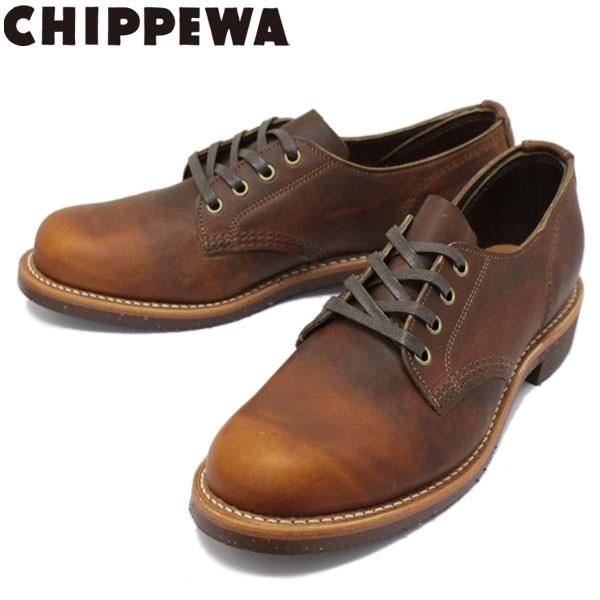 CHIPPEWA (チペワ) 1901M78 4inch SERVICE OXFORDS 4インチ プレーントゥ オックスフォード TAN｜threewoodjapan