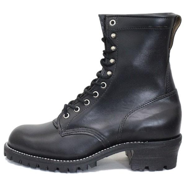 CHIPPEWA USA製 ワークブーツ 黒 27cm相当 プレーントゥ