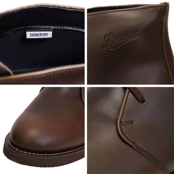 DANNER(ダナー) D214450 POSTMAN BOOTS W/P ポストマン ウォータープルーフ レザーブーツ Dk.Brown 日本製の画像