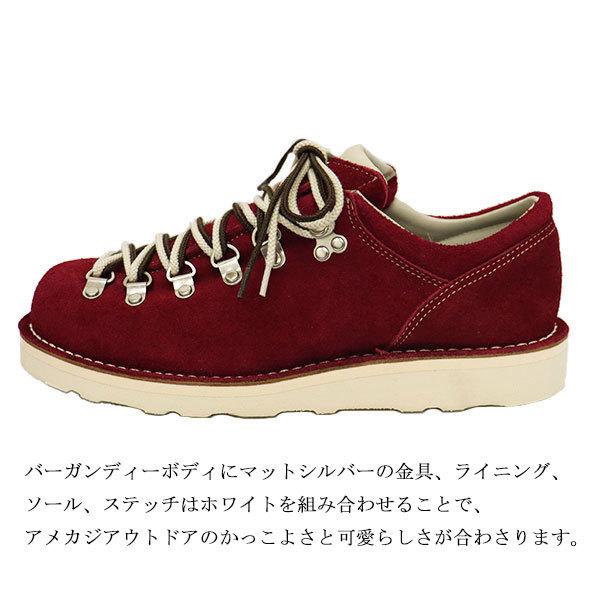 DANNER (ダナー) x THREE WOOD 別注モデル D4007Z MOUNTAIN RIDGE LOW マウンテンリッジロー スエード レザーブーツ バーガンディー 日本製｜threewoodjapan｜04