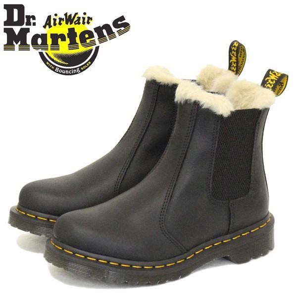 Dr Martens ドクターマーチン Wms 2976 Leonore レオノーレ ファーライニング レディース チェルシー サイドゴア レザーブーツ Black Www Arilab Com Tr Index Php