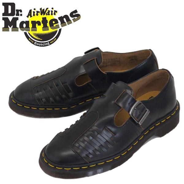 Dr.Martens ドクターマーチン 24551001 MICA BLACK 新色追加 レザーシューズ 市販 ミカ ストラップ