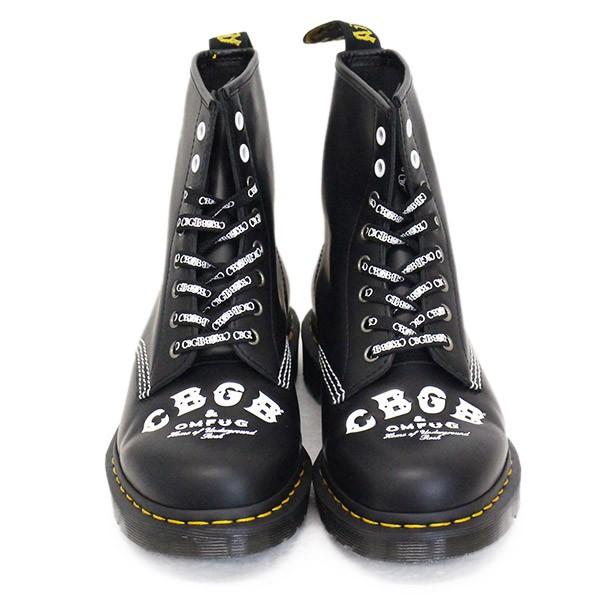 Dr.Martens (ドクターマーチン) 25919001 1460 CBGB X OMFUG 8ホール レザーブーツ BLACK｜threewoodjapan｜02