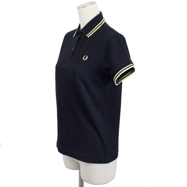 FRED PERRY (フレッドペリー) G12 レディース ラインポロシャツ イングランド製 全5色 FP266｜threewoodjapan｜04