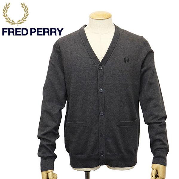 FRED PERRY フレッドペリー K9551 ニットカーディガン グレー美品 FRED PERRY（フレッドペリー） K9551 Classic Cardigan クラシック