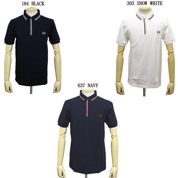 sale セール FRED PERRY (フレッドペリー) M8559 TIPPED PLACKET POLO SHIRT ティップライン プラケット ポロシャツ 全3色 FP450_1