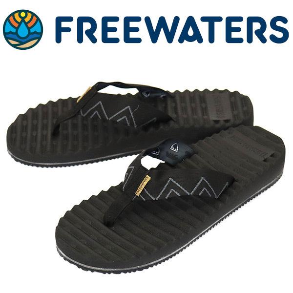 FREE WATERS (フリーウォータース) MO-041 TREELINE ツリーライン メンズサンダル BLACK FW002｜threewoodjapan