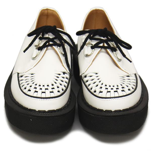 GEORGE COX (ジョージコックス) SKIPTON 3588 VI ラバーソール レザーシューズ 031 WHITE｜threewoodjapan｜02