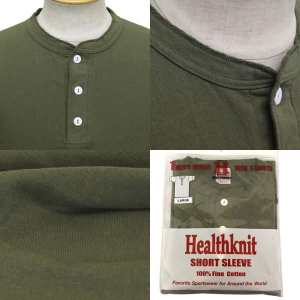 sale セール Healthknit (ヘルスニット) P-906S ヘンリーネック 半袖Tシャツ 全7色 HK001｜threewoodjapan｜05