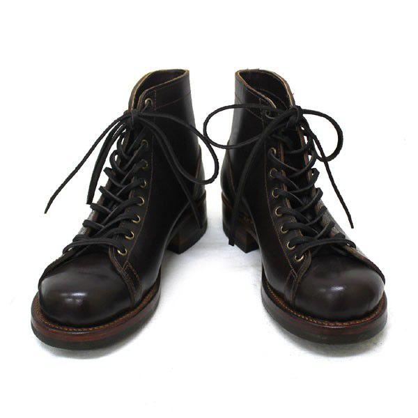 sale セール HTC SANTA ROSA(サンタローサ) #ALAMEDA LACE UP BOOTS(レースアップブーツ) BROWN ブラウンの画像