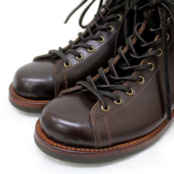 sale セール HTC SANTA ROSA(サンタローサ) #ALAMEDA LACE UP BOOTS(レースアップブーツ) BROWN ブラウンの画像